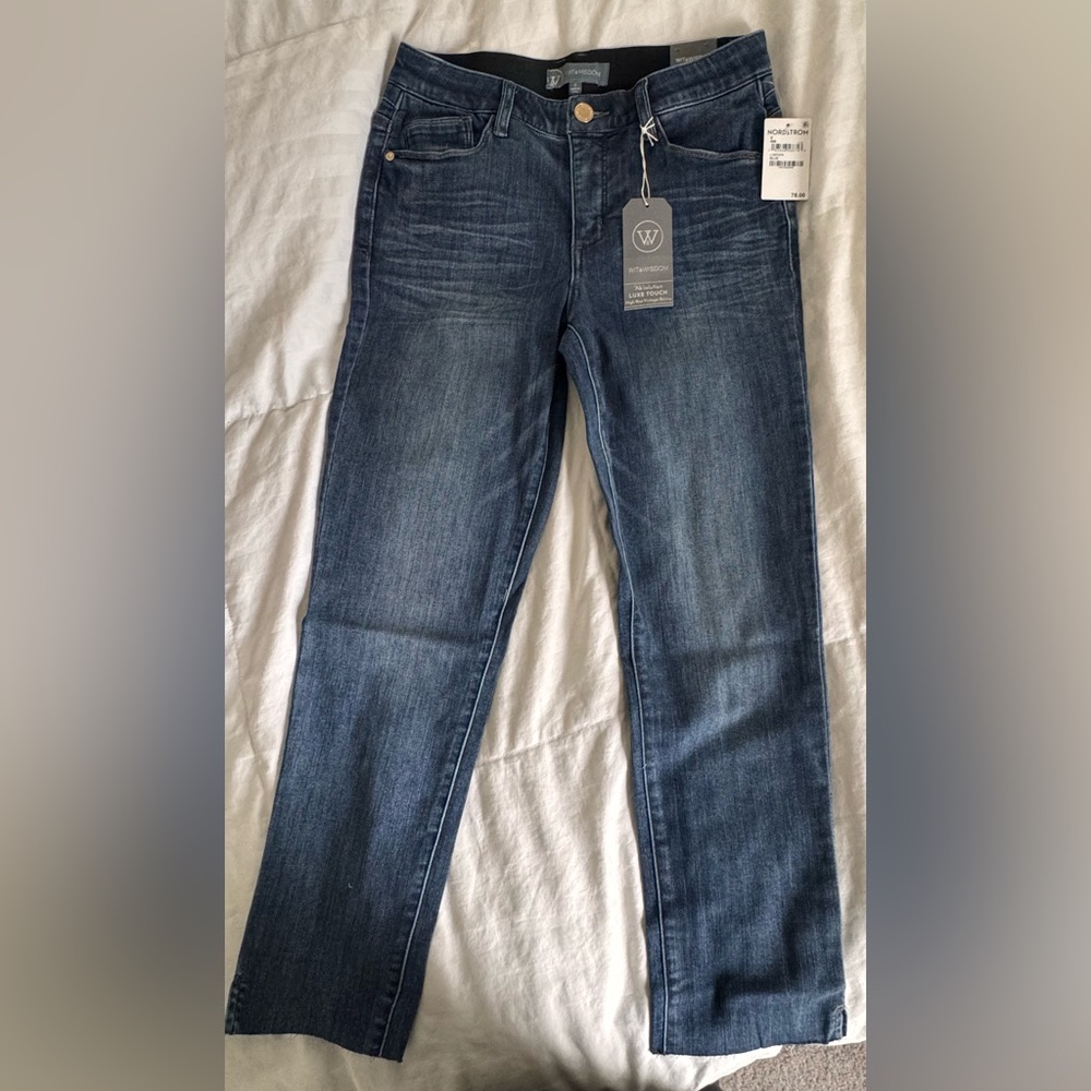 Wit & Wisdom Blue Straight Leg Denim